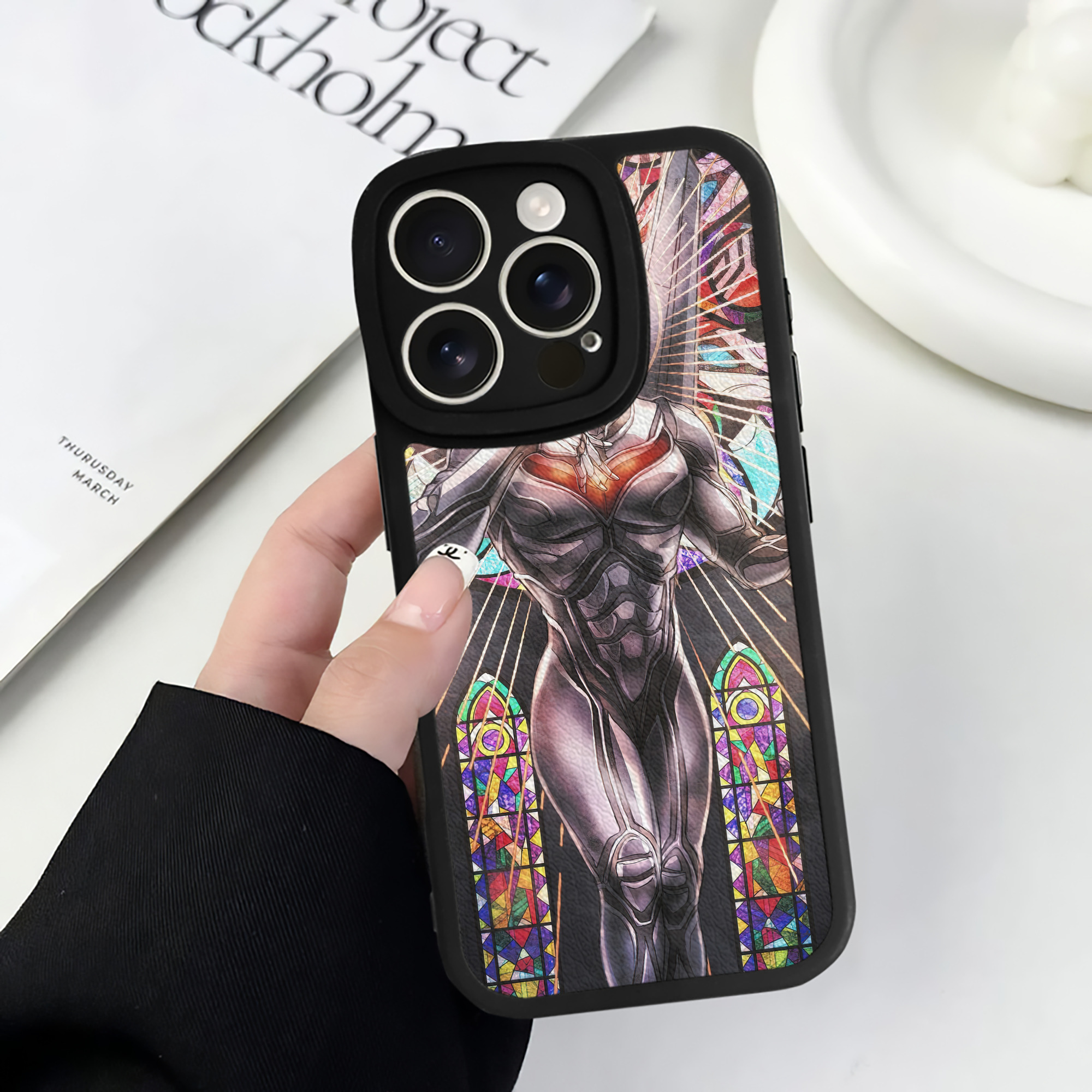 （画像用） ウルトラマン Ultraman 【iPhone 16シリーズ対応】シリコンスマホケース（レザー調） 材質：シリコン